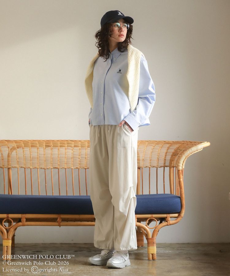 Green Parks「GREENWICH POLO CLUB(TM)クロップドシャツ」|シャツ・ブラウス|