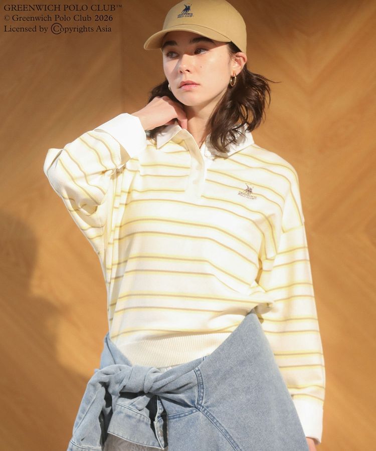 Green Parks「GREENWICH POLO CLUB(TM)布帛ドッキングポロニットプルオーバー」|Tシャツ・カットソー|