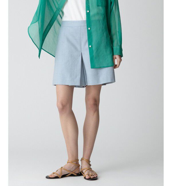 allureville「【セットアップ対応可能】リネンコンシャークスキンショートパンツ」|その他|