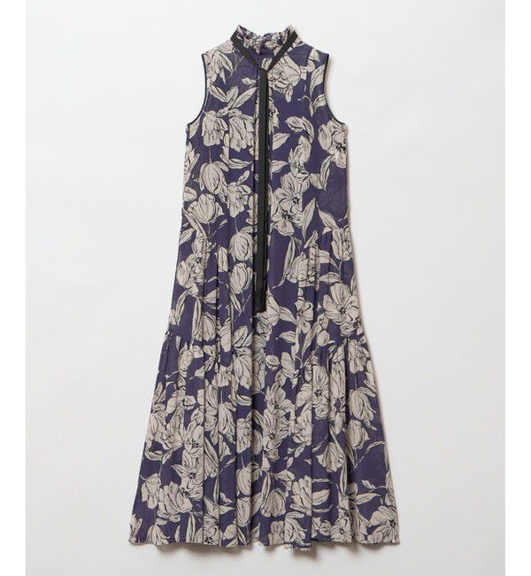 allureville「楊柳シアーフラワープリントワンピース」|ワンピース|