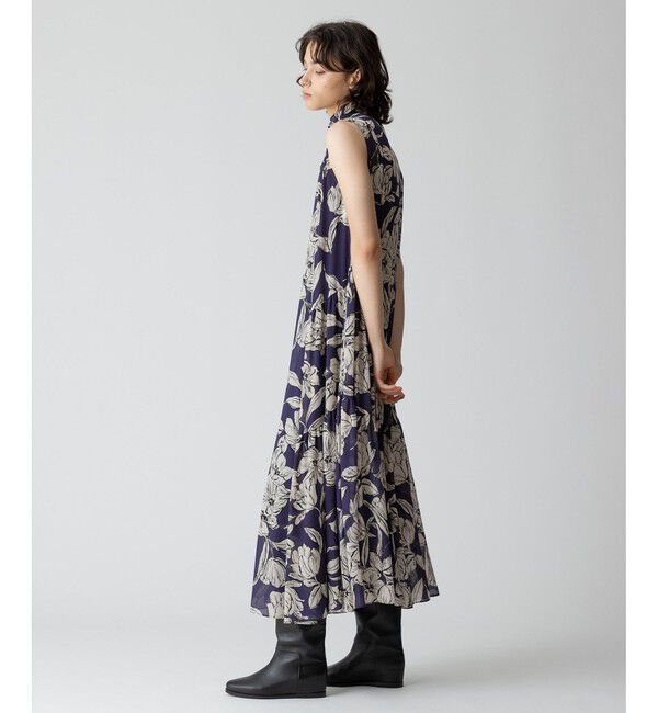 allureville「楊柳シアーフラワープリントワンピース」|ワンピース|