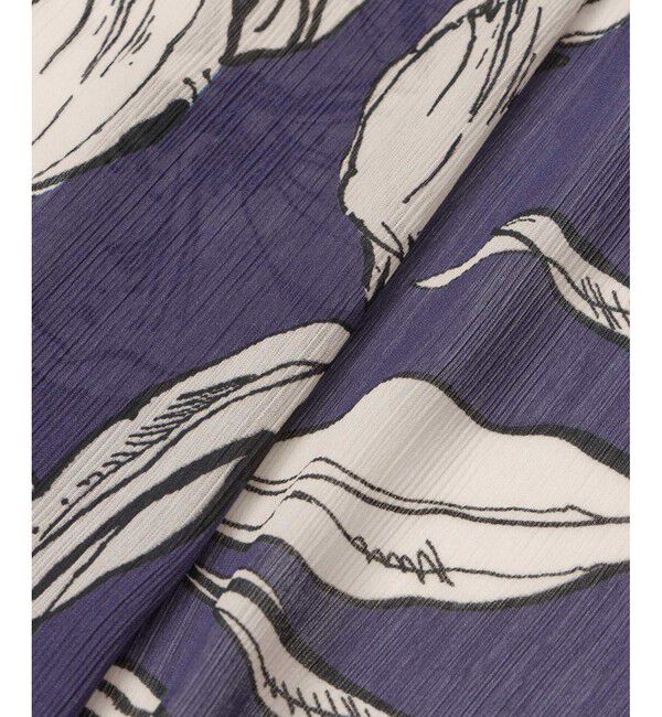 allureville「楊柳シアーフラワープリントワンピース」|ワンピース|