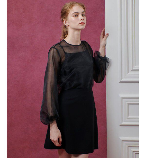 LOULOU WILLOUGHBY「【LOULOU WILLOUGHBY】オーガンリボンブラウス」|シャツ・ブラウス|