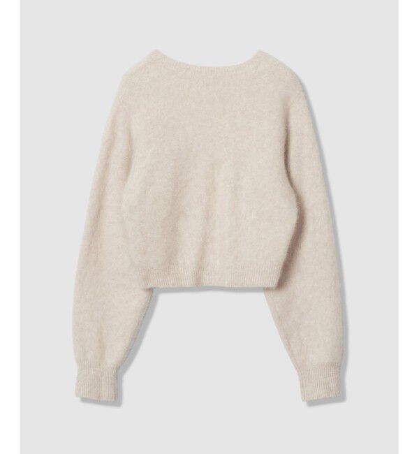 LOULOU WILLOUGHBY「【LOULOU WILLOUGHBY】カシミヤブレンドファー加工Ｖカーディガン」|カーディガン|