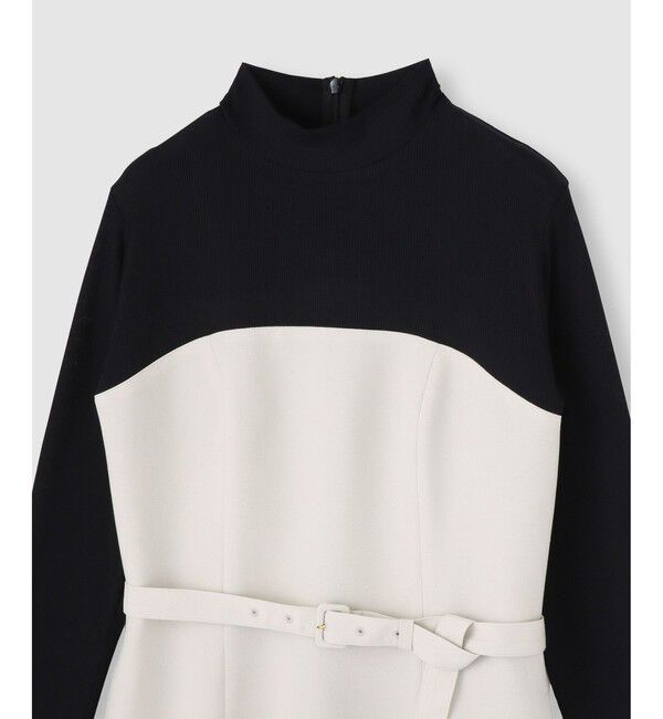 allureville「スラブオックステレココンビワンピース」|ワンピース|