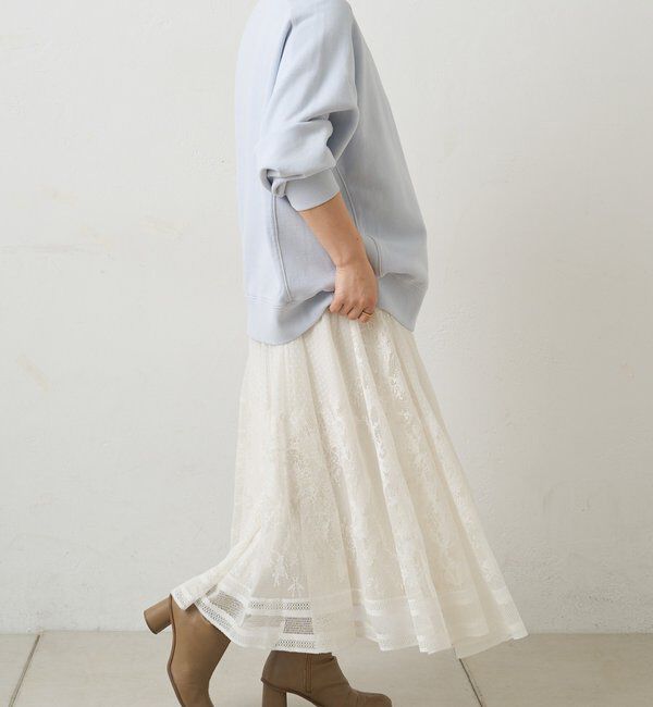  「【手洗い可能】成形レース スカート」|スカート|