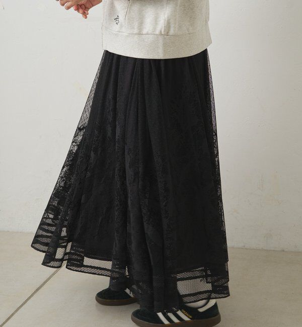  「【手洗い可能】成形レース スカート」|スカート|