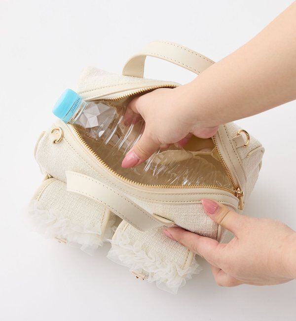  「【premiumorder】チュールポケットミニボストンバッグ」|ショルダー・メッセンジャー|