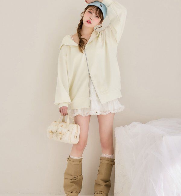  「【premiumorder】チュールポケットミニボストンバッグ」|ショルダー・メッセンジャー|