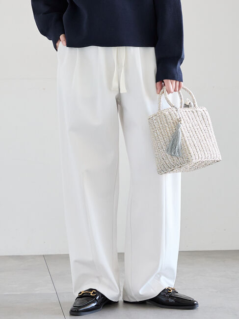 Te chichi「ポンチハイウエストカーブパンツ《2026 spring catalog item》」|その他|オフホワイト