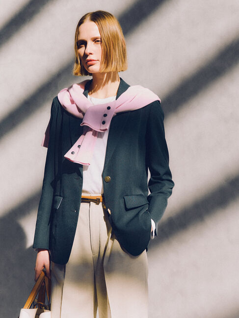 Te chichi「シングルブレストテーラードジャケット《2026 spring catalog item》」|その他|ネイビー