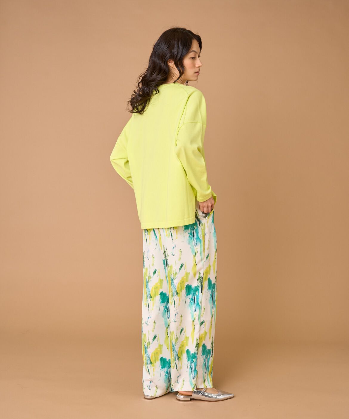 INED「オーバーサイズクルーネックニット」|ニット・セーター|