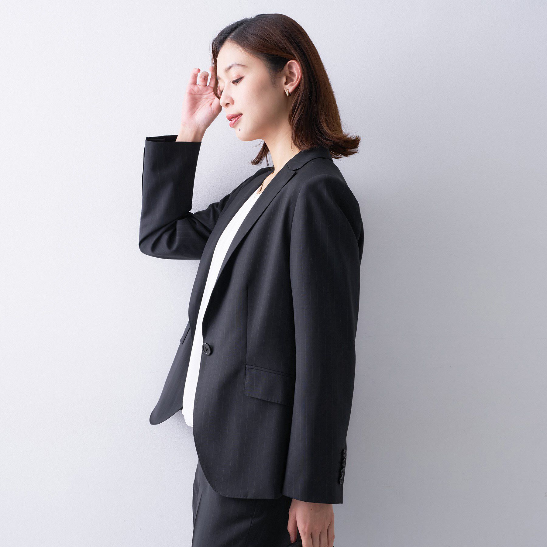 UNTITLED「【仕事着/スーツ】プレミアムテーラードジャケット」|テーラードジャケット|