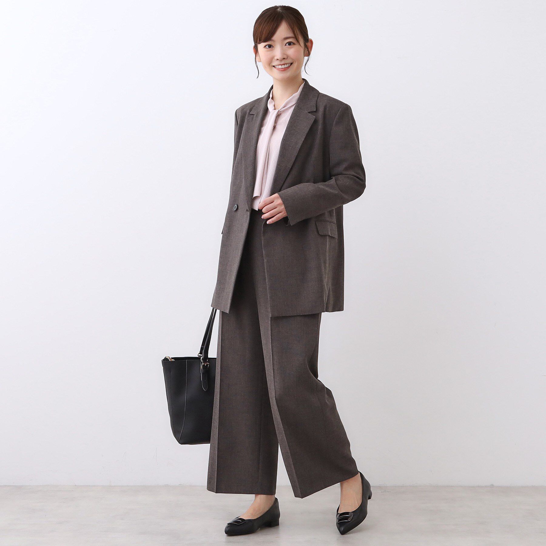 Reflect「【単品使いOK◎／ライトアウター／セットアップ可】リラクシーメランジジャケット」|テーラードジャケット|