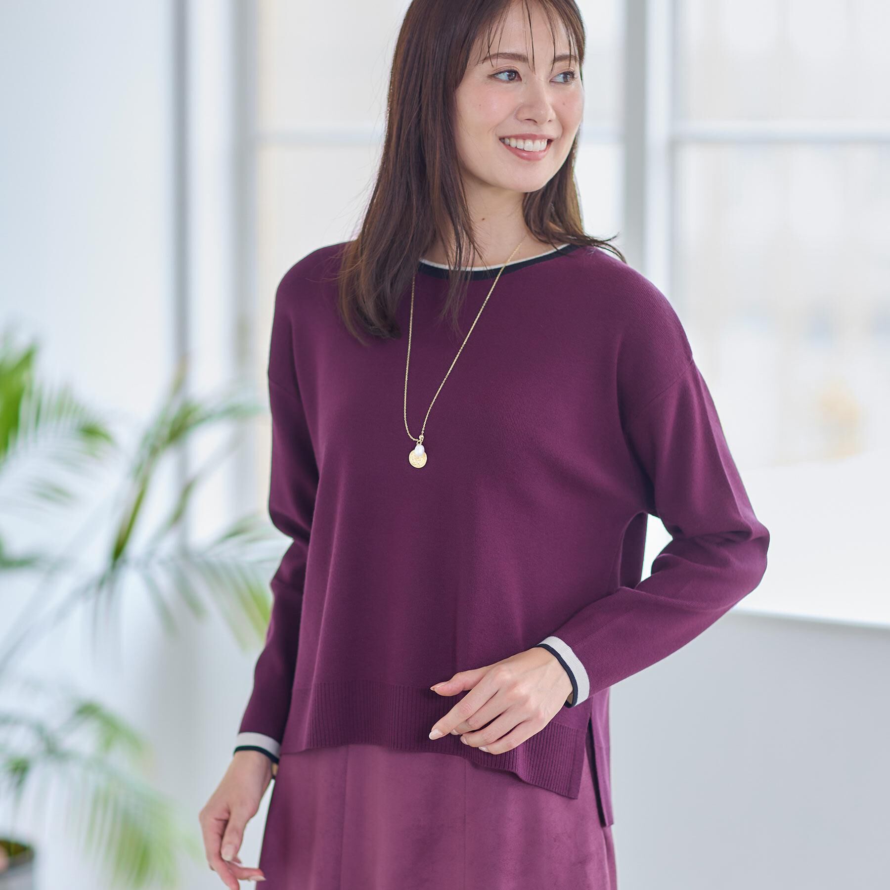 Reflect「【WEB先行カラーあり／セットアップ可】ゆったりフォルムニット」|ニット・セーター|