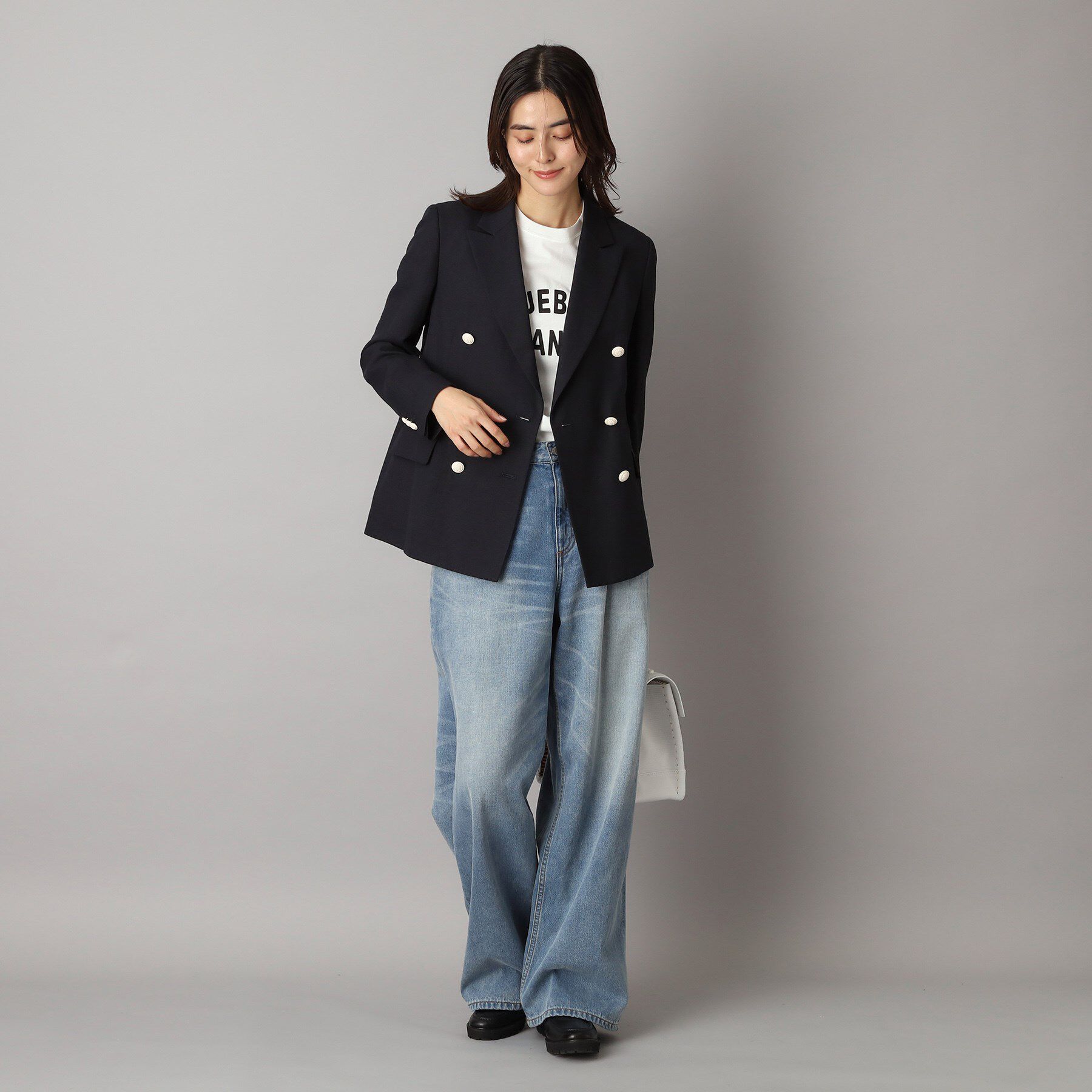 DRESSTERIOR「【セットアップ】リネン混ダブルブレストジャケット」|テーラードジャケット|