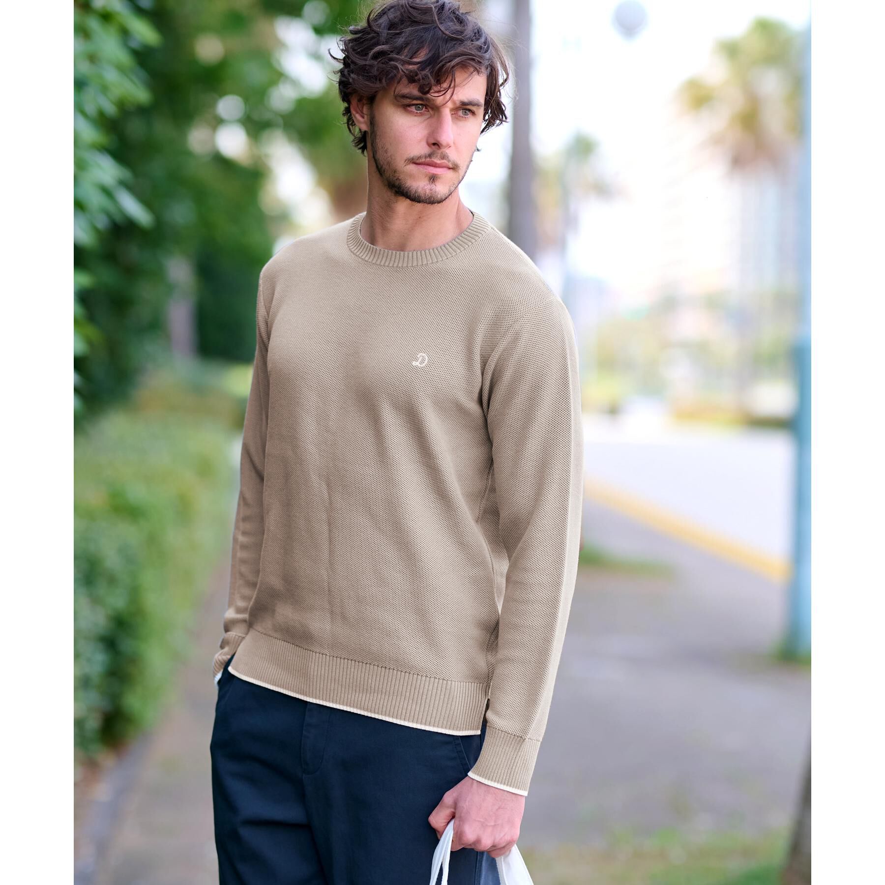 DRESSTERIOR「鹿の子クルーネックニット」|ニット・セーター|