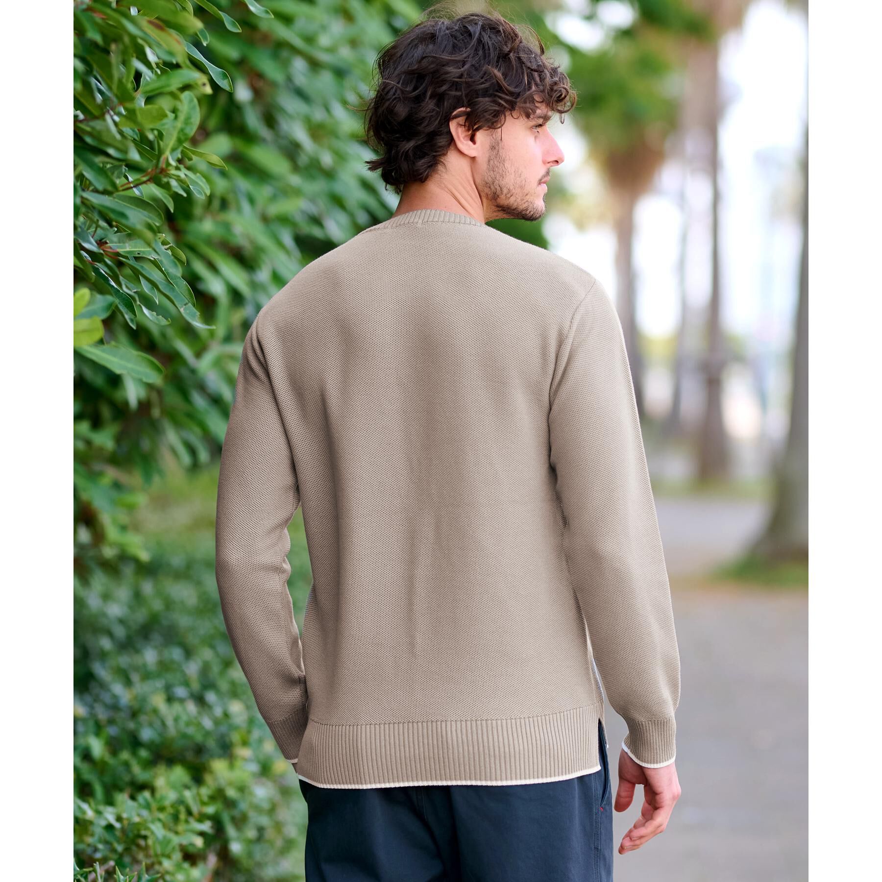 DRESSTERIOR「鹿の子クルーネックニット」|ニット・セーター|