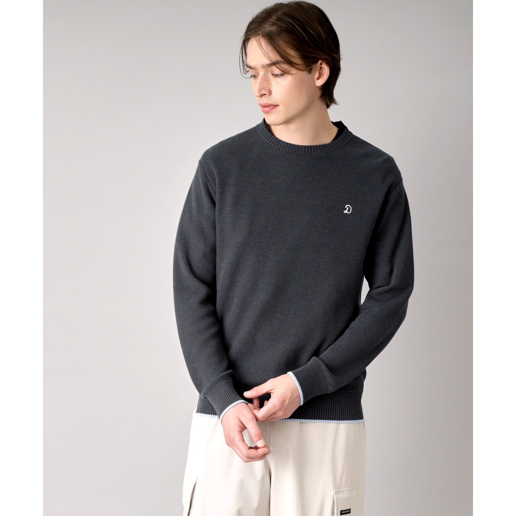 DRESSTERIOR「鹿の子クルーネックニット」|ニット・セーター|