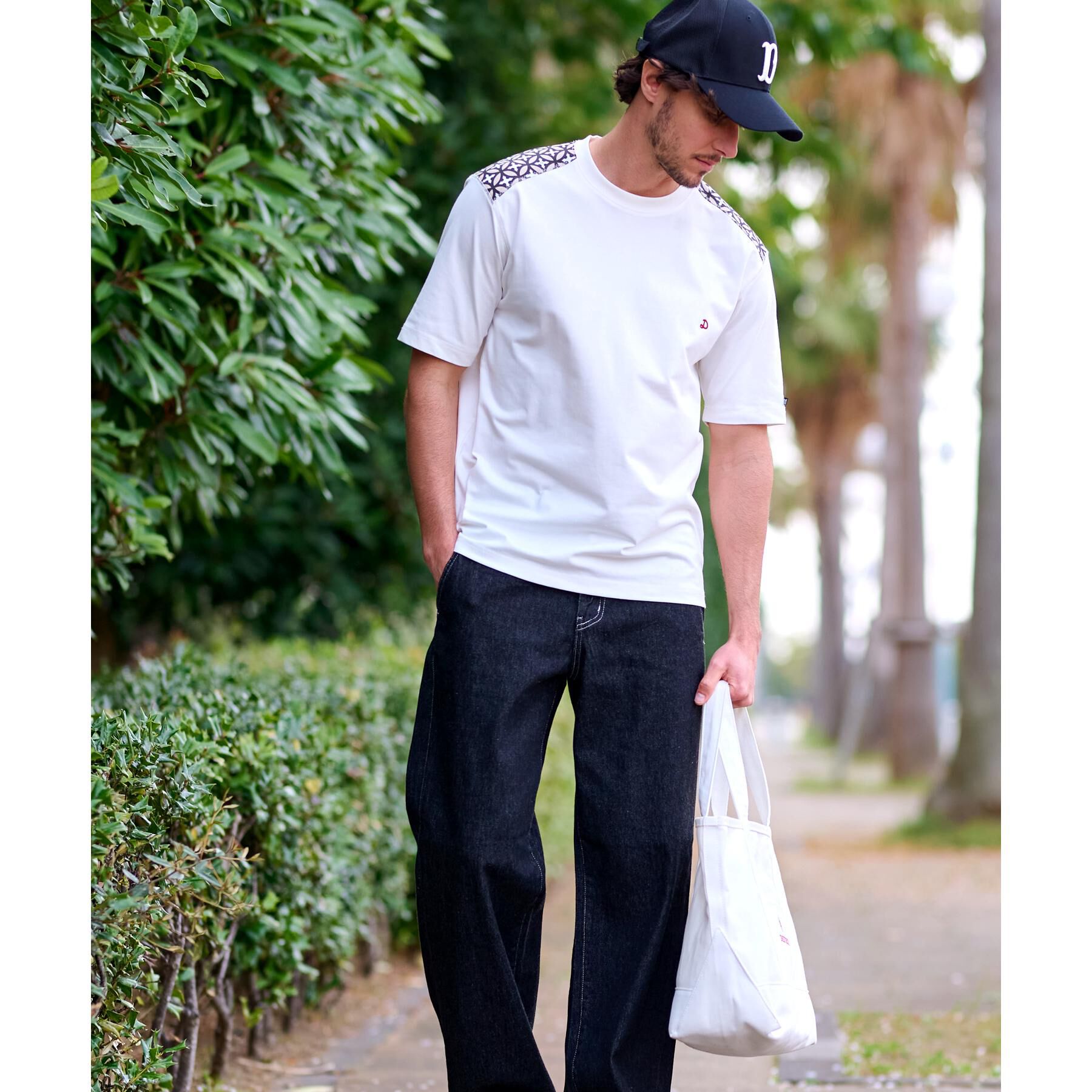 DRESSTERIOR「【接触冷感/UVカット】BACK BREEZE TECH ハーフスリーブTシャツ」|Tシャツ・カットソー|