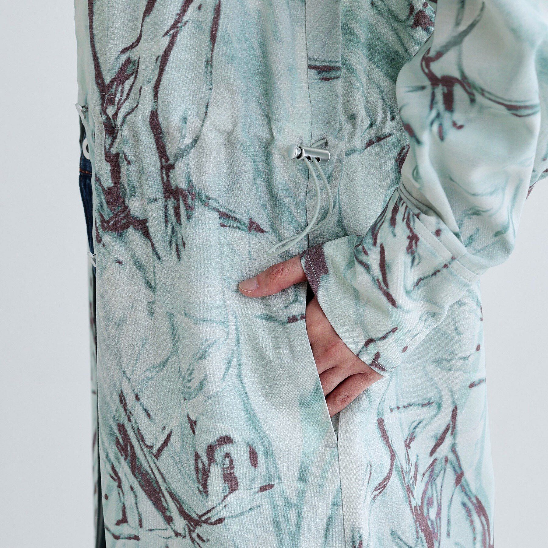 GALLEST「ウォータープリントシャツワンピース」|ワンピース|