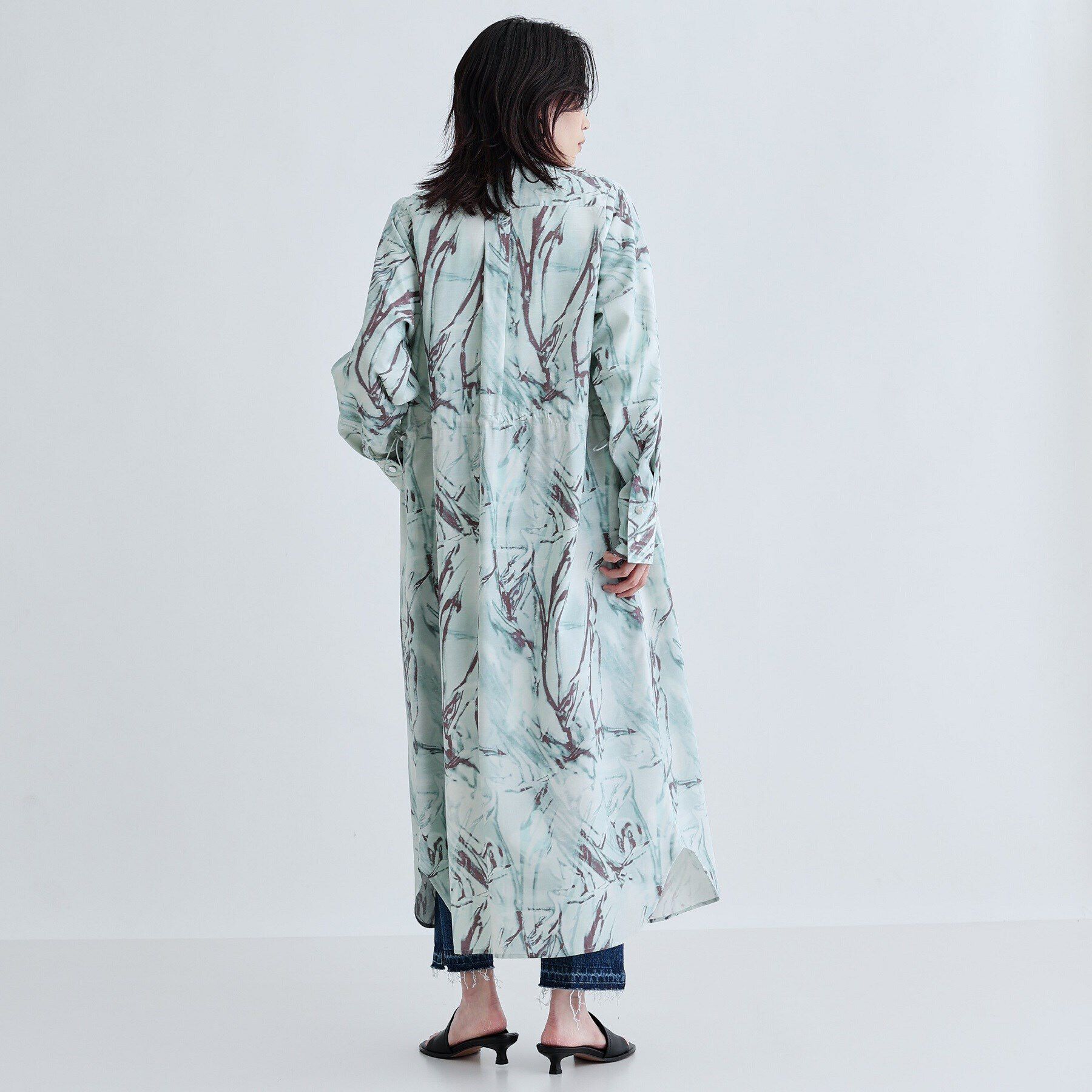 GALLEST「ウォータープリントシャツワンピース」|ワンピース|