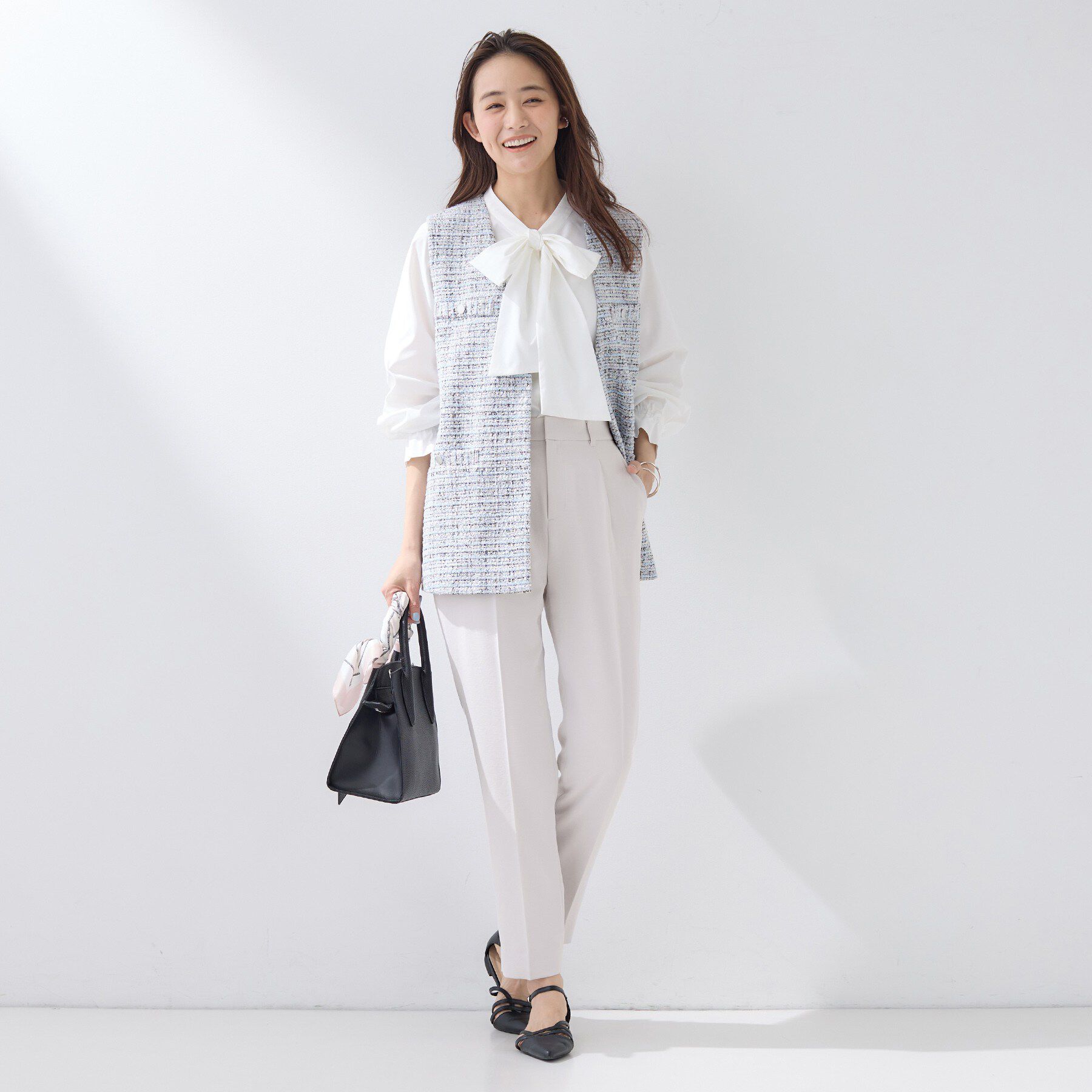 INDIVI「【洗える／UVケア／SETUP可】着る日傘テーパードパンツ」|その他|