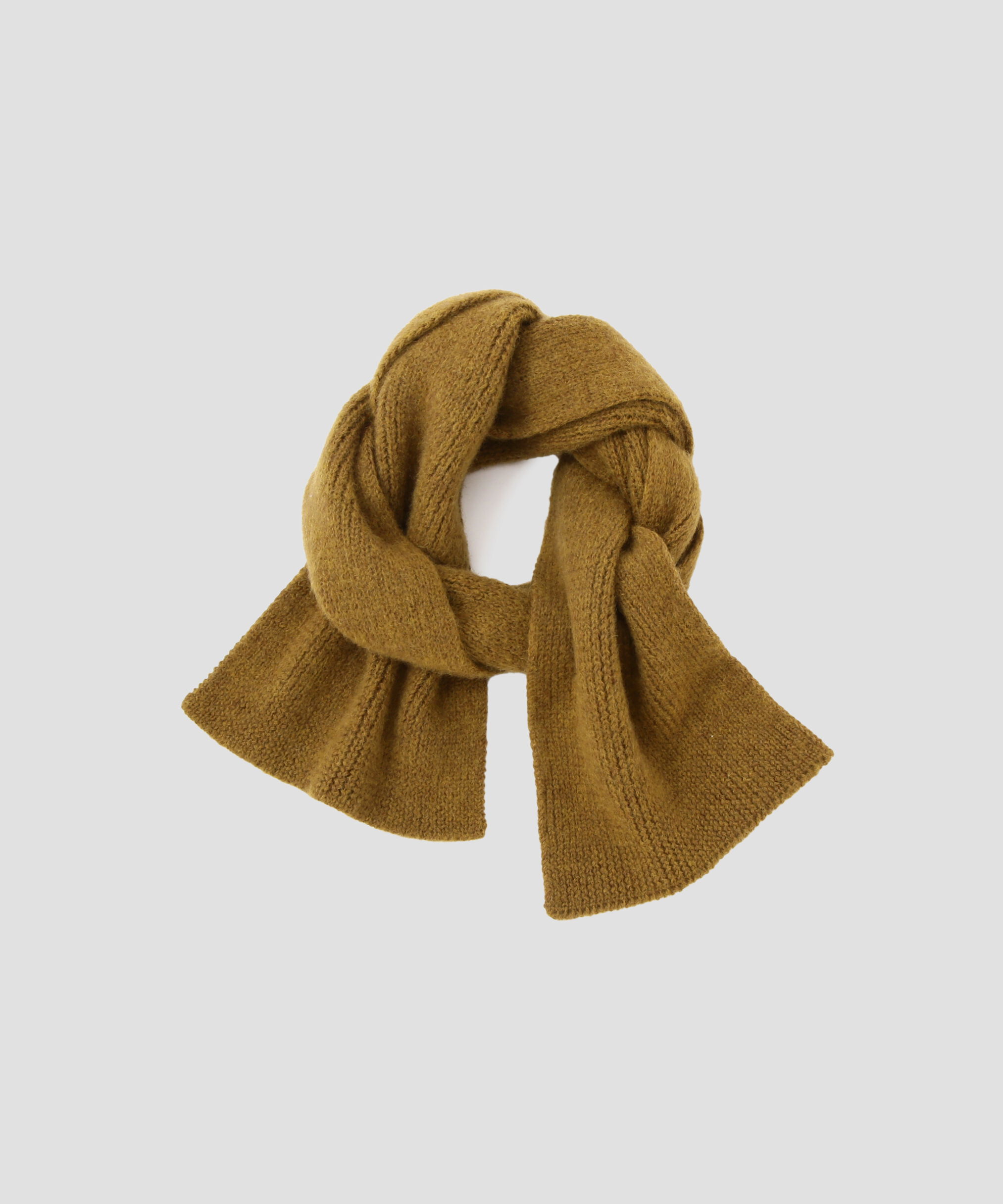 MHL.「MHL BRUSHED SCARF」|バンダナ・スカーフ|MUSTARD3