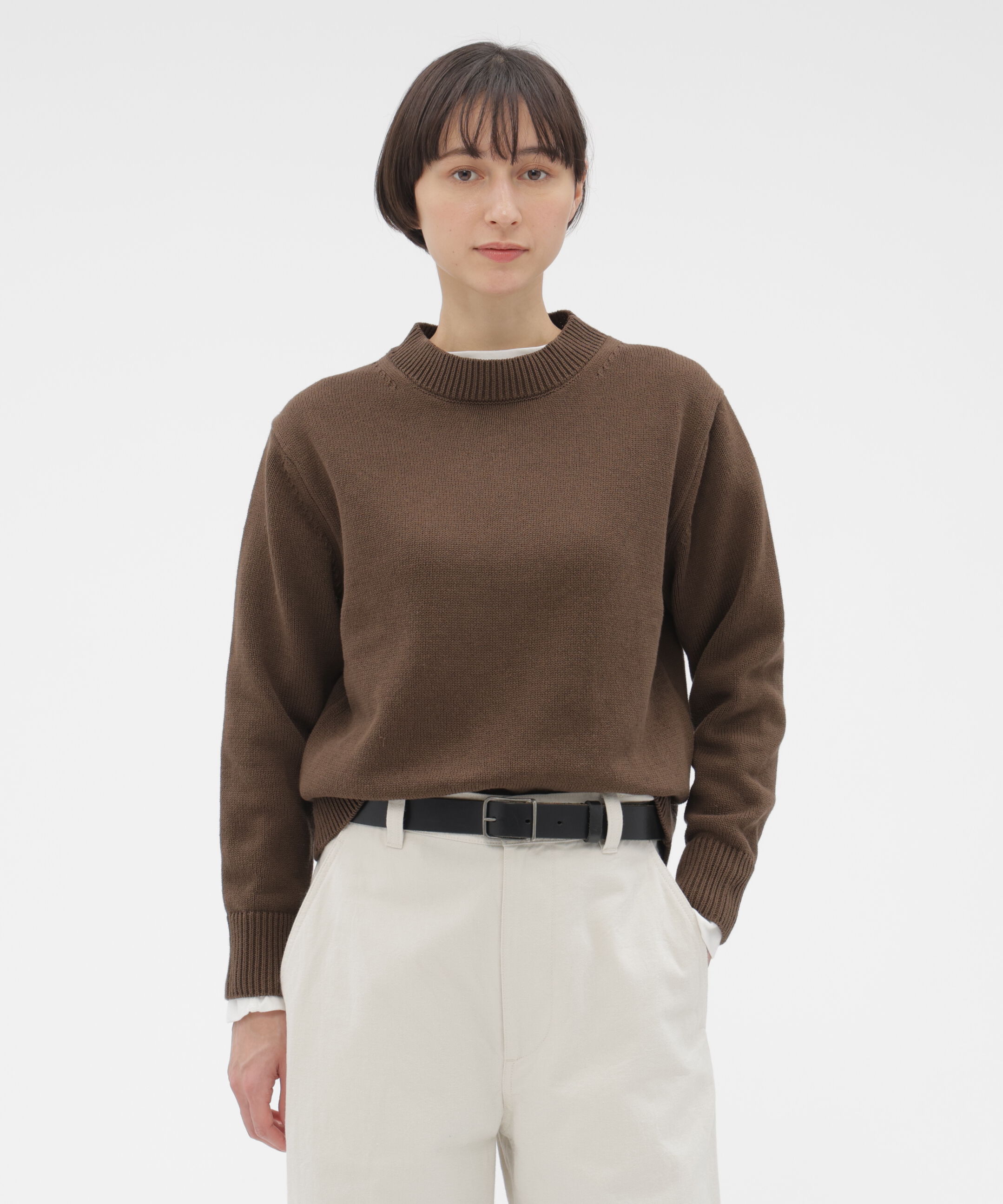 MHL.「SPORTS COTTON KNITWEAR」|ニット・セーター|DARK BROWN2
