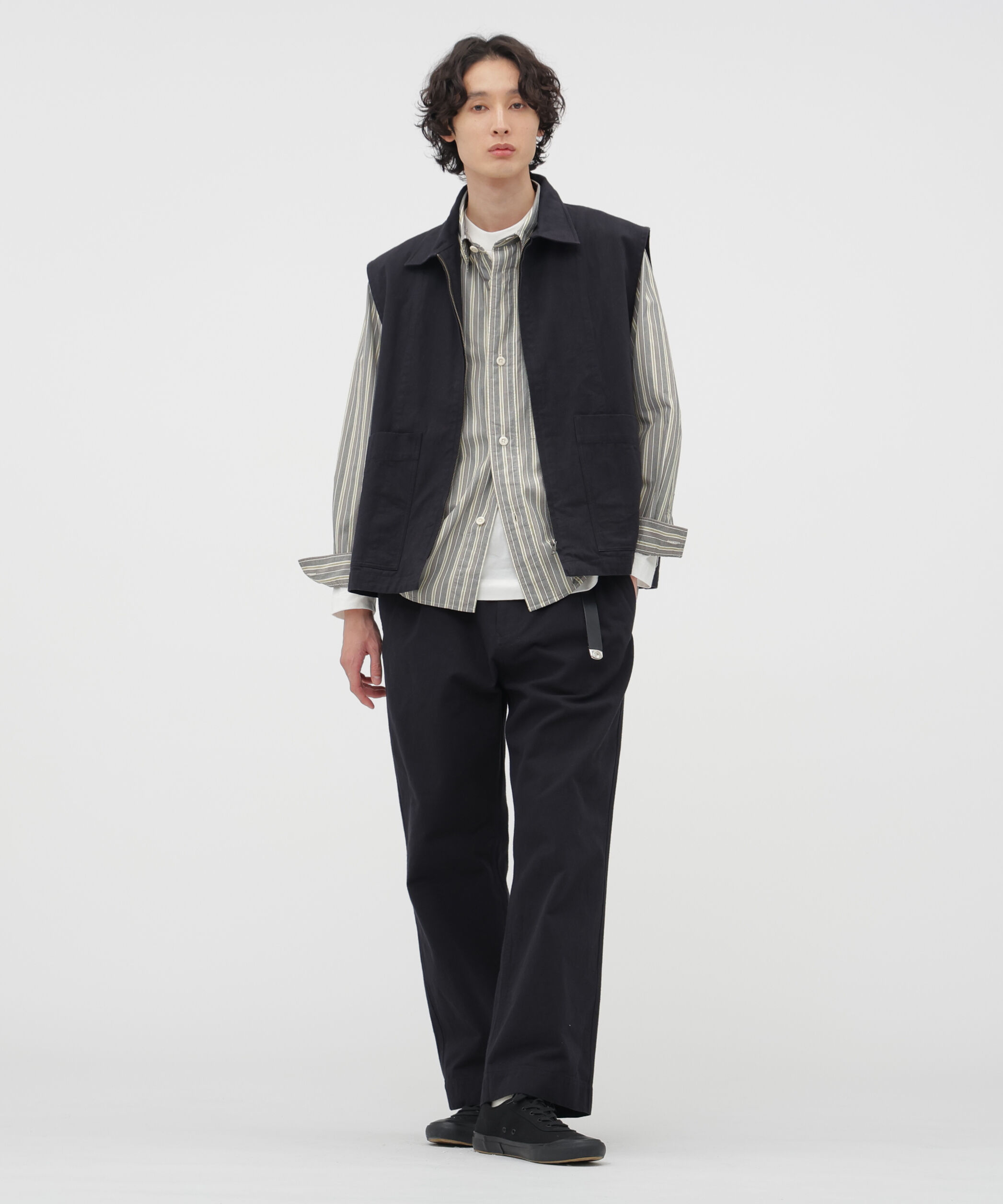 MHL.「PYJAMA STRIPE COTTON SHIRT」|シャツ・ブラウス|