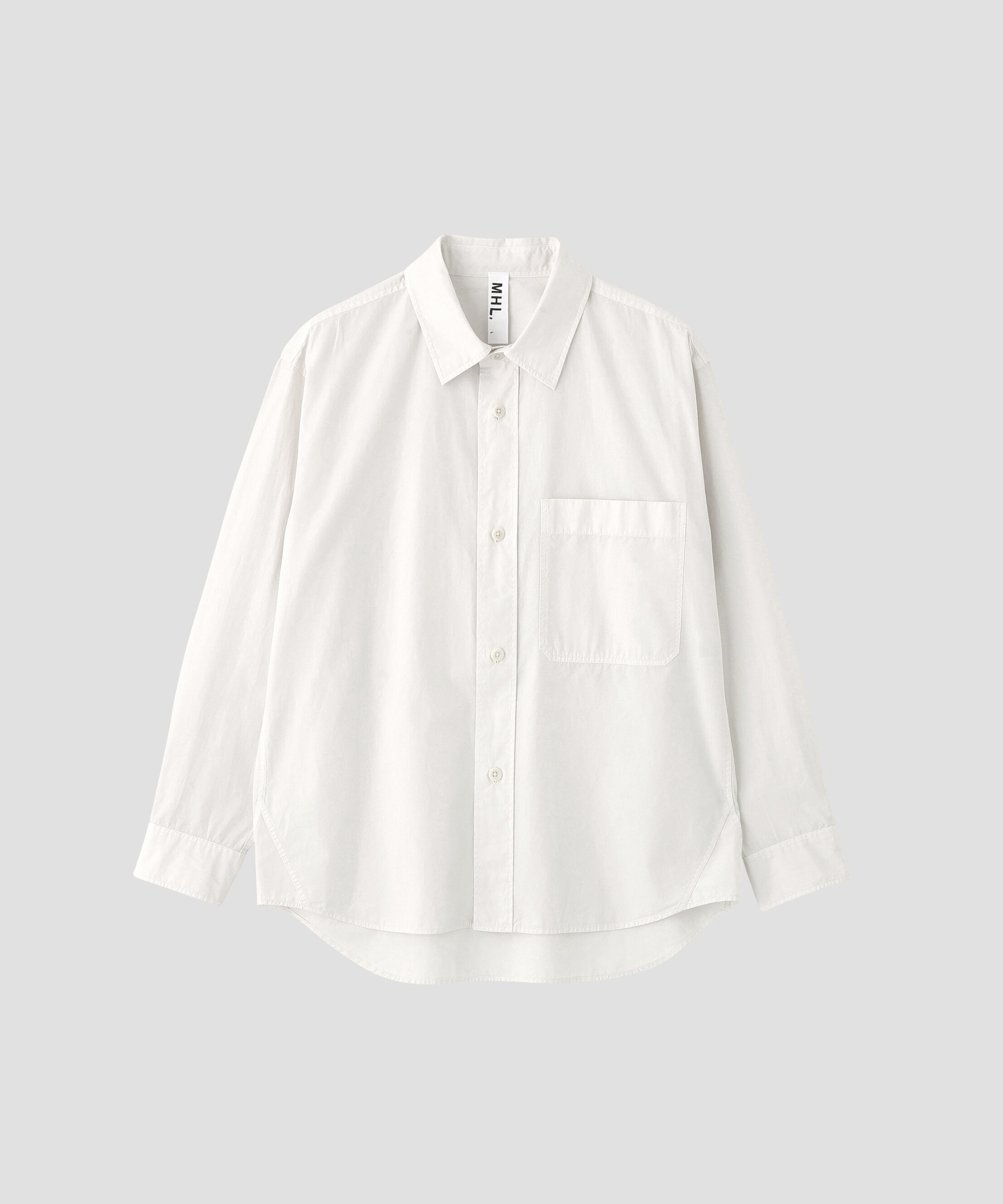 MHL.「COMPACT COTTON POPLIN SHIRT」|シャツ・ブラウス|