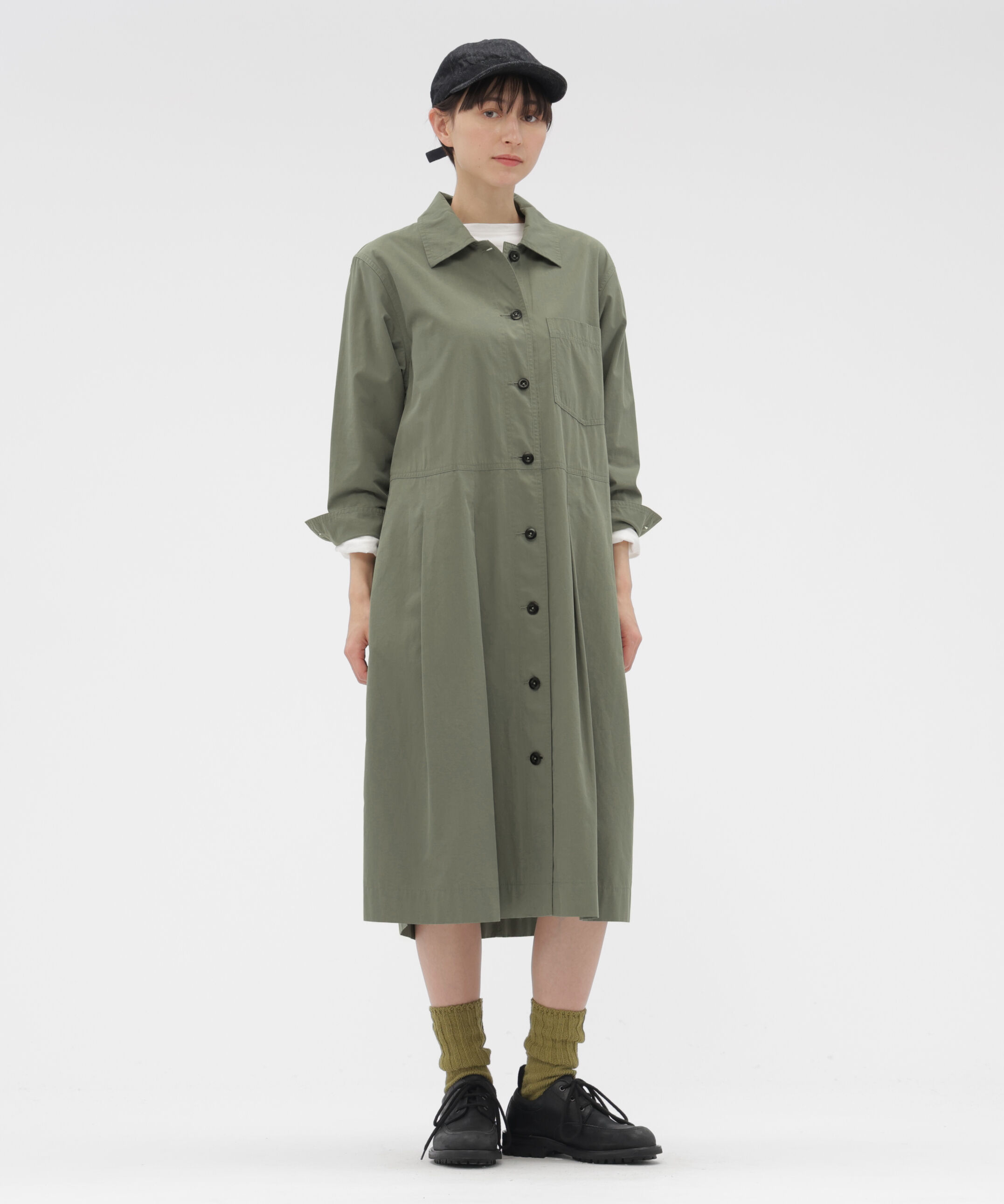 MHL.「COTTON CUPRA PLAINWEAVE DRESS」|ワンピース|