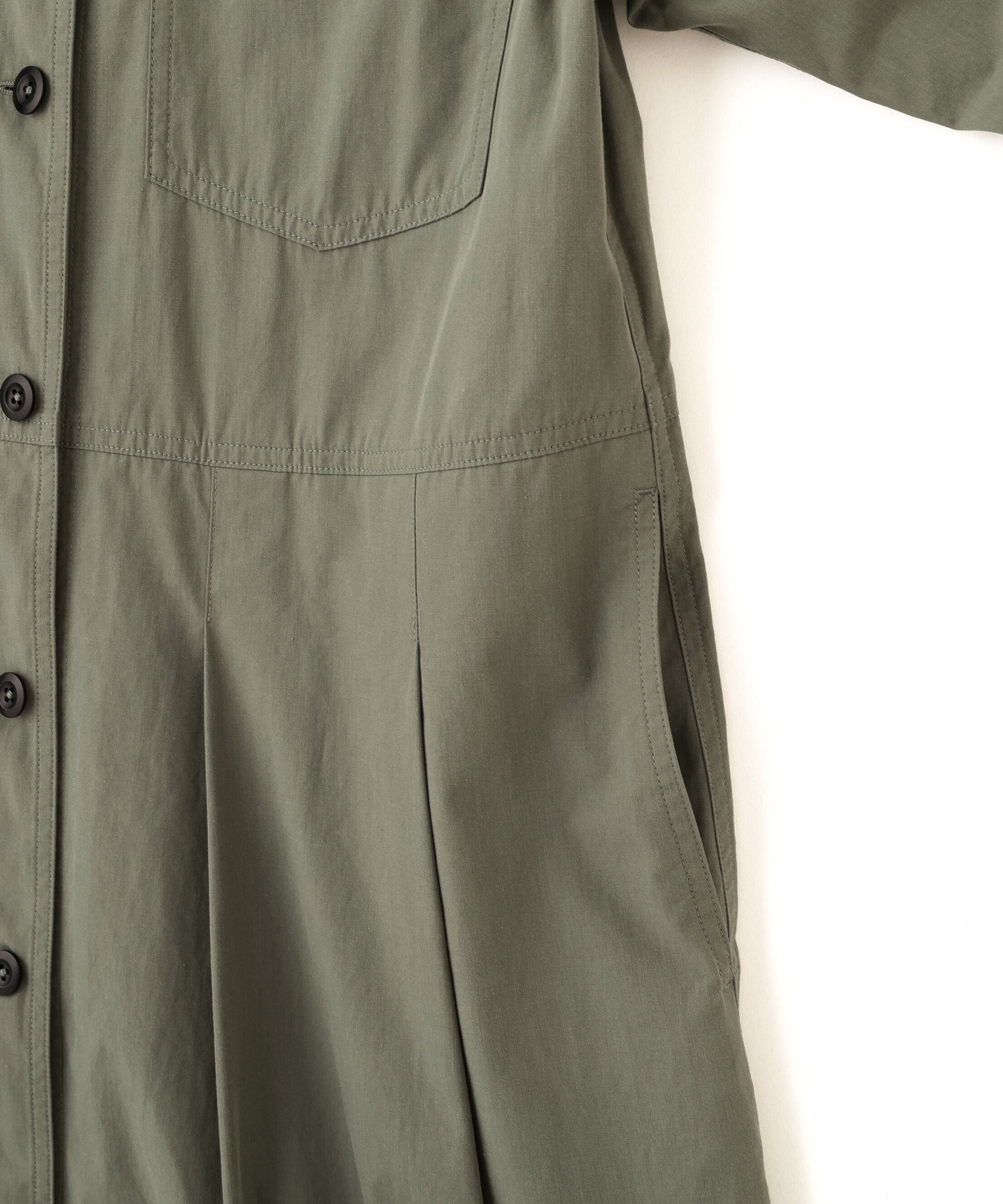 MHL.「COTTON CUPRA PLAINWEAVE DRESS」|ワンピース|