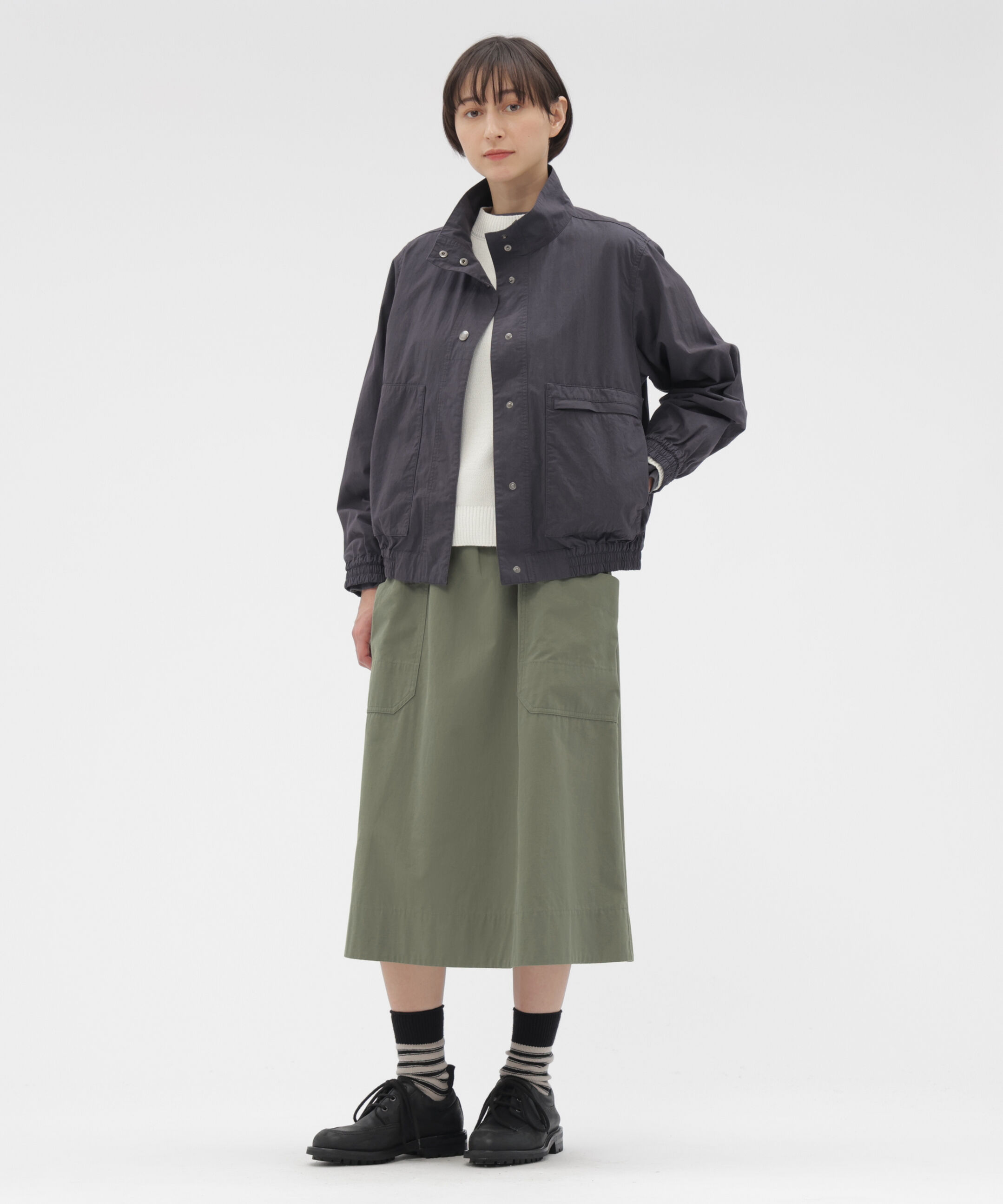 MHL.「COTTON NYLON PLAINWEAVE BLOUSON」|ブルゾン・スタジャン|