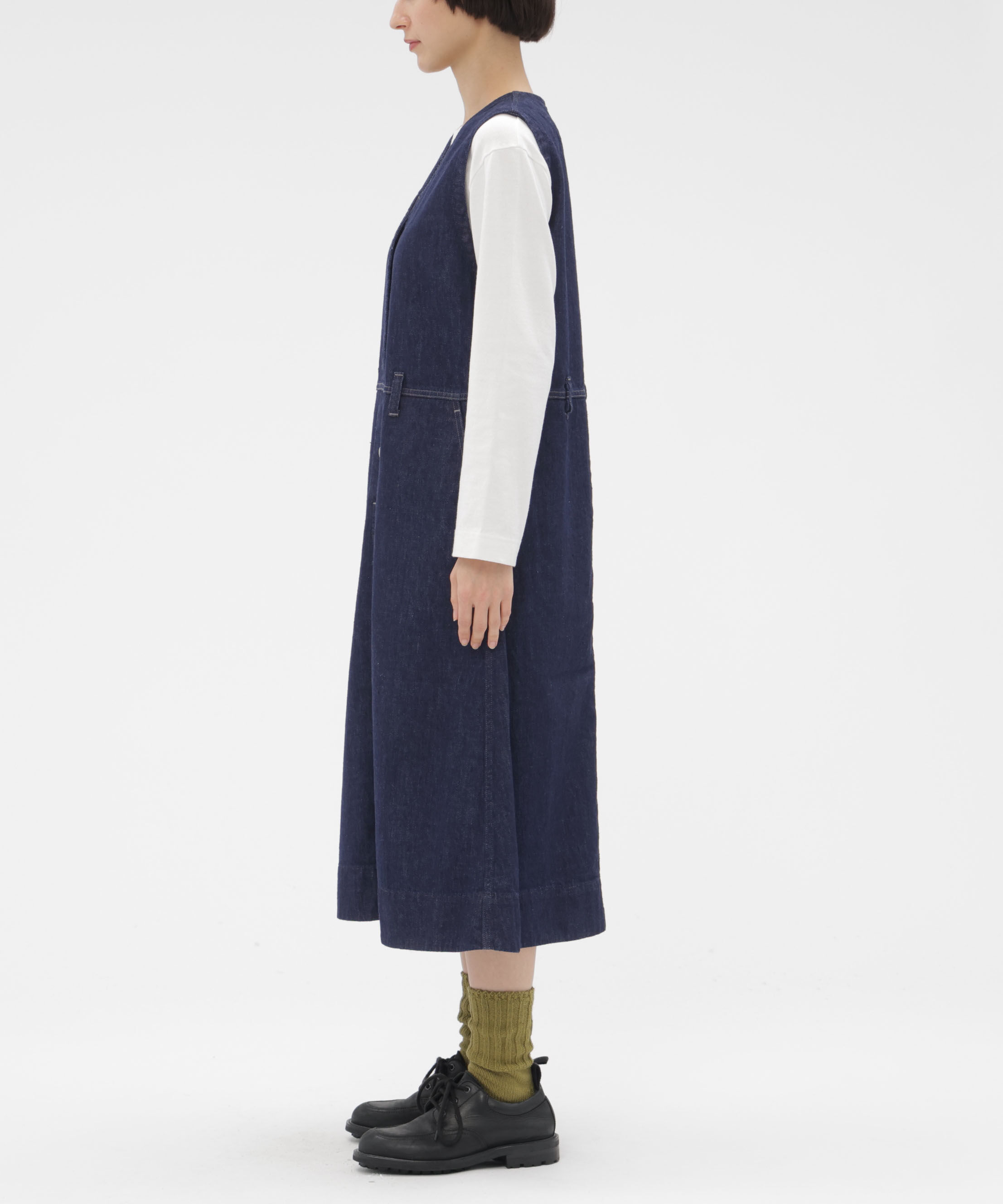 MHL.「CANTON LIGHT DENIM DRESS」|ワンピース|