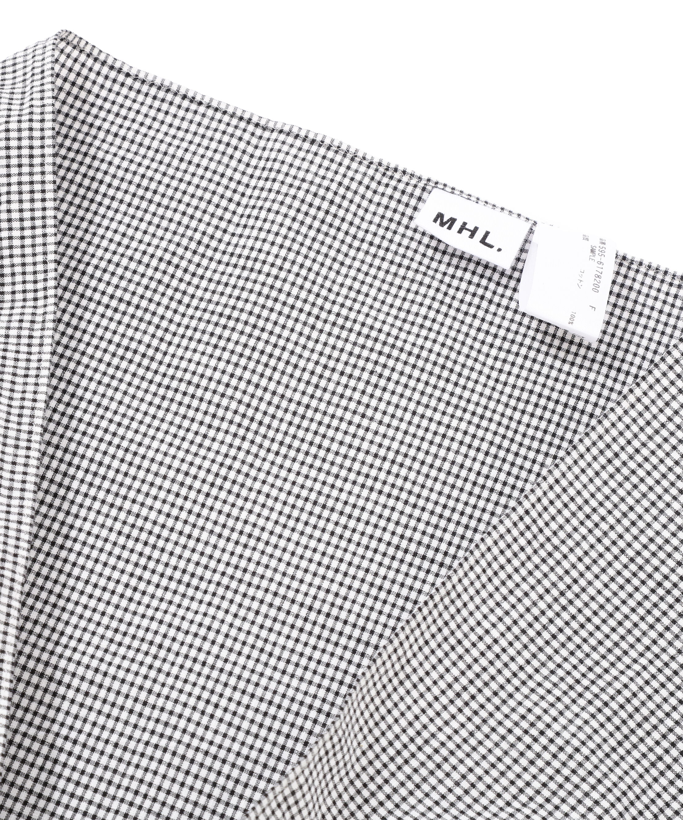 MHL.「TINY GINGHAM COTTON SCARF」|バンダナ・スカーフ|