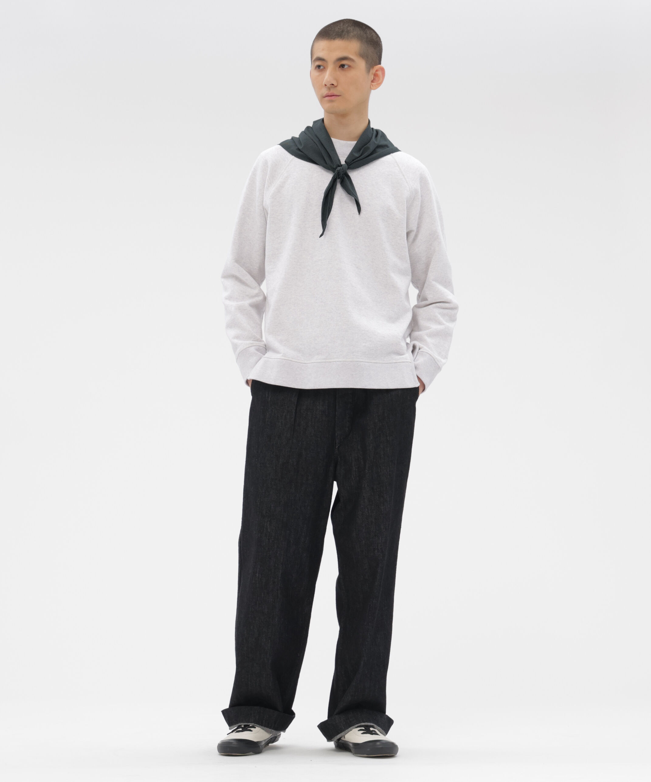 MHL.「TINY GINGHAM COTTON SCARF」|バンダナ・スカーフ|