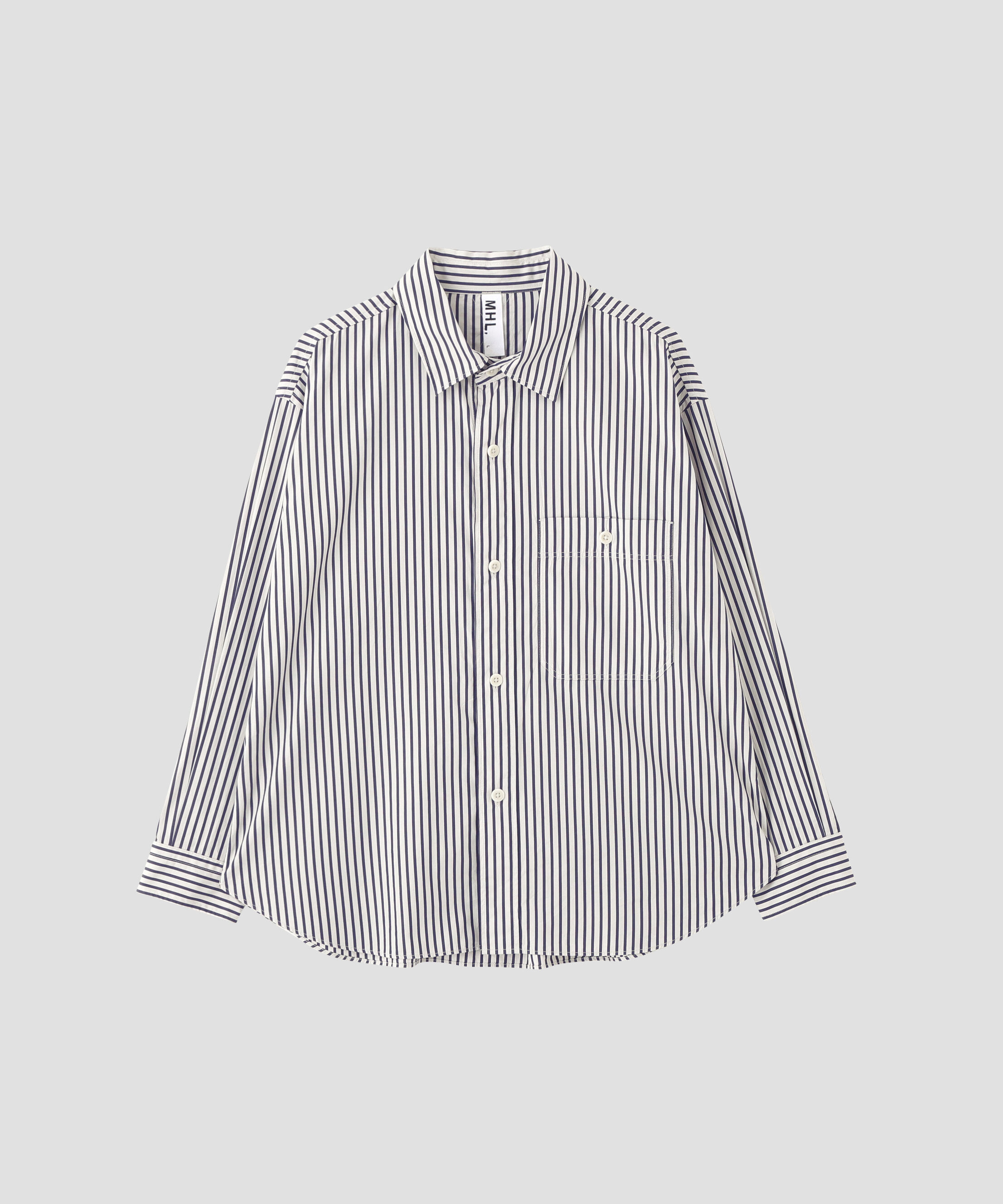MHL.「VINTAGE COMPACT COTTON STRIPE SHIRT」|シャツ・ブラウス|