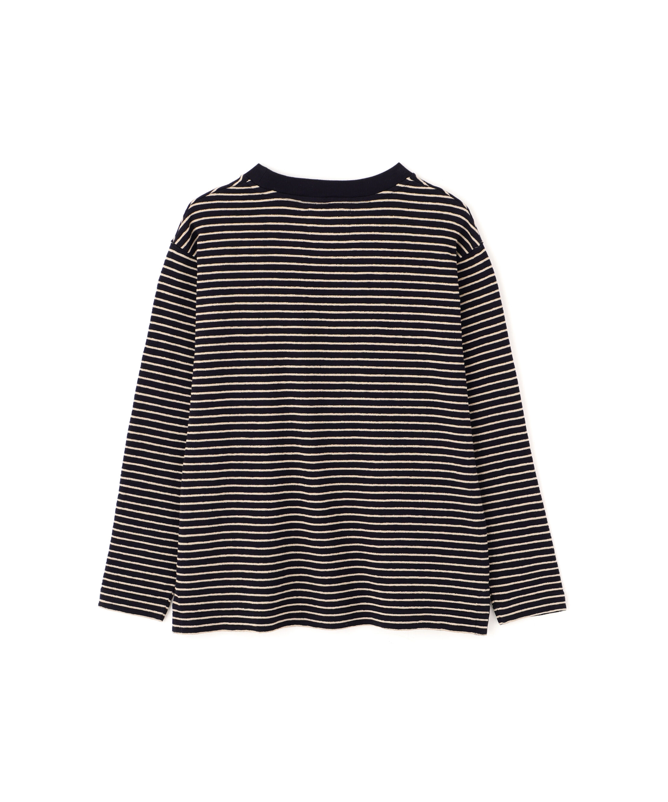 MHL.「TEXTURED COTTON STRIPE TOP」|Tシャツ・カットソー|