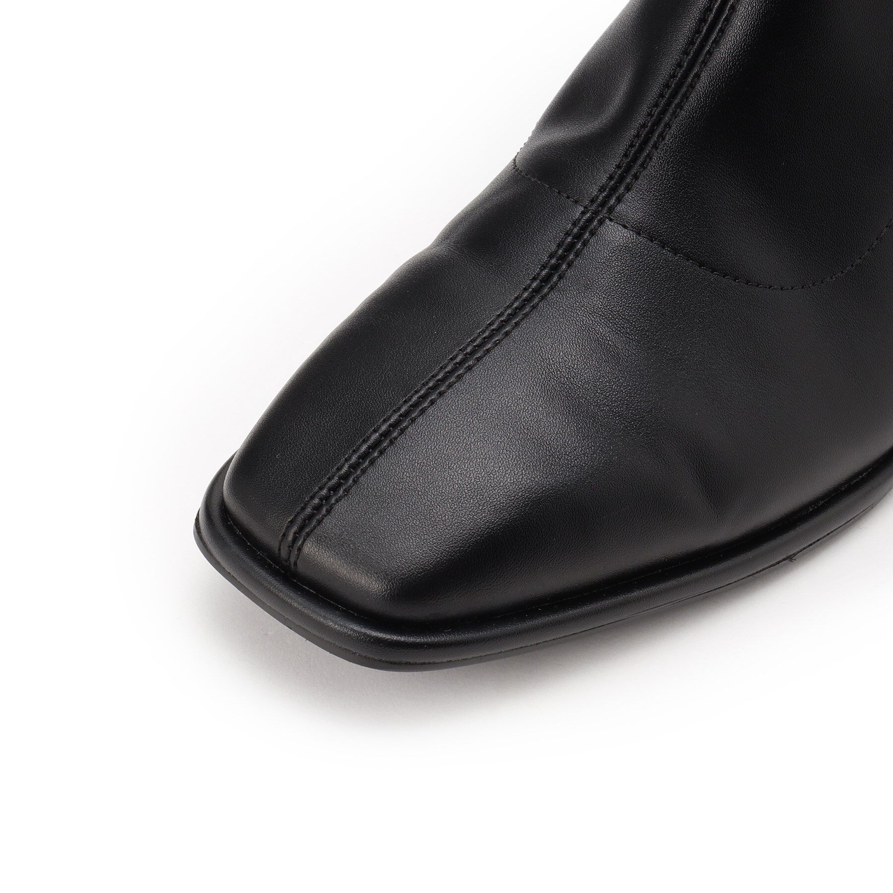 ESPERANZA「スクエアトゥロングブーツ【ロングセラー／歩きやすい／ローヒール／ストレッチ／サイドジップ／着脱簡単／」|ショートブーツ|