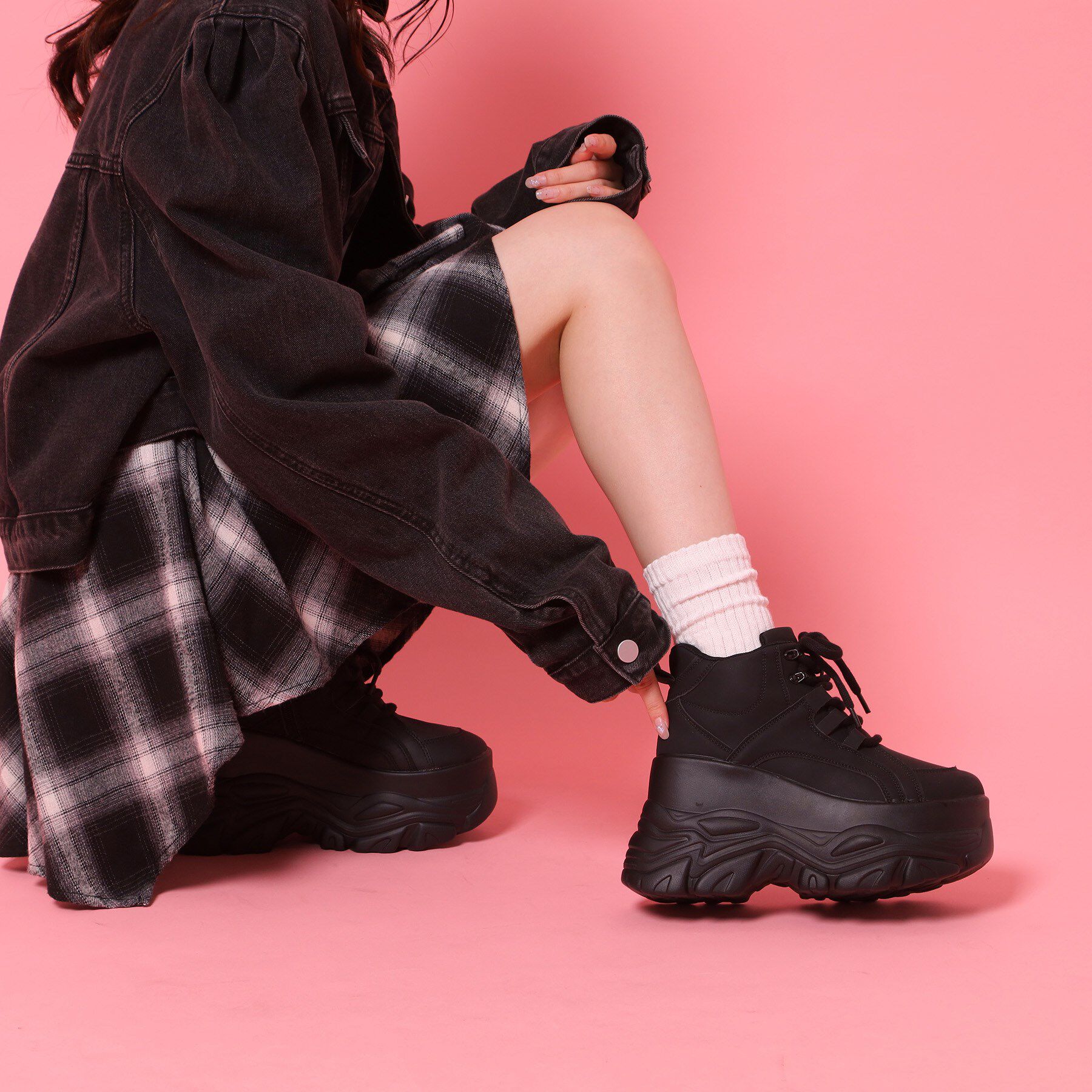 csT&P「ハイカット厚底スニーカー」|スニーカー|