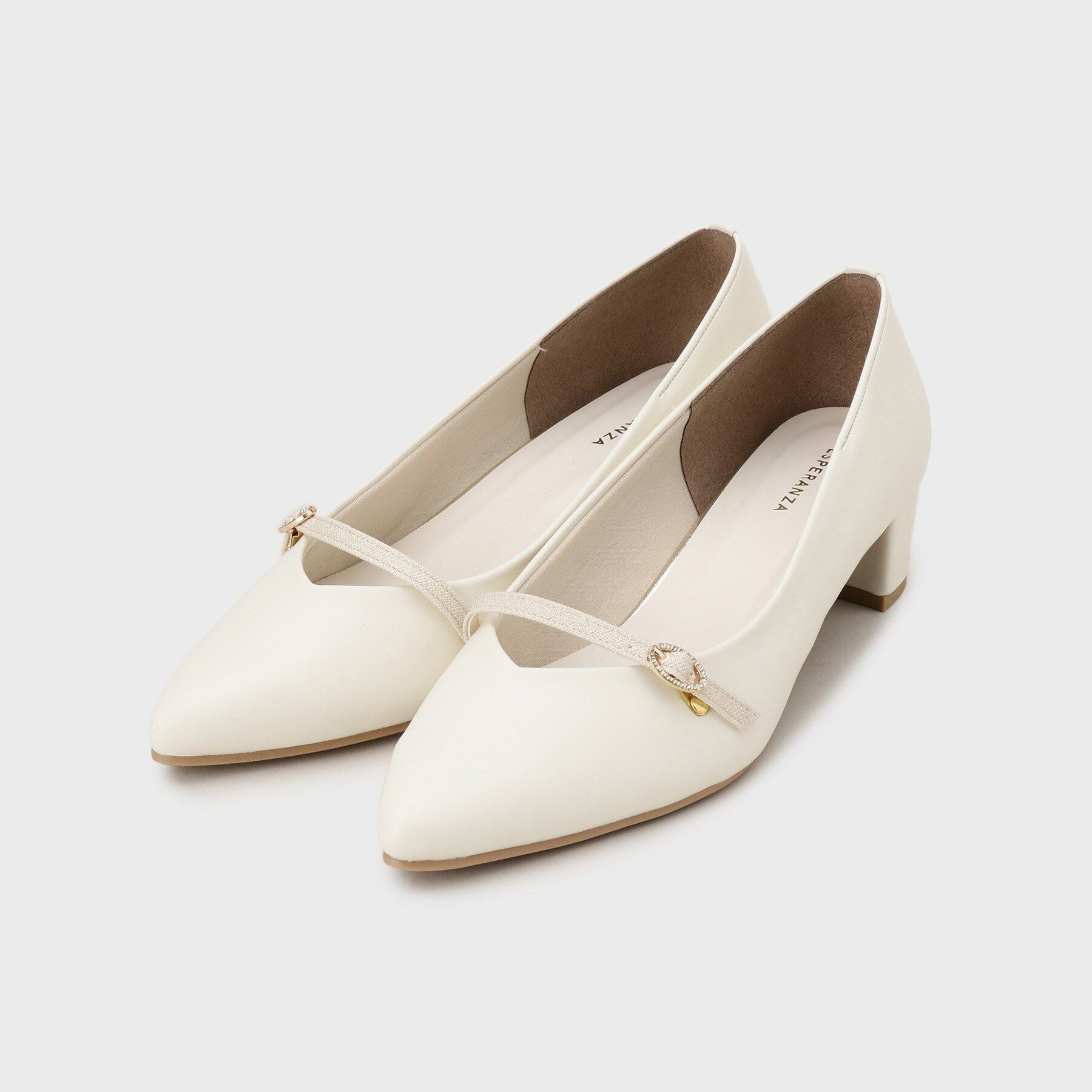 ESPERANZA「ベルトポインテッドパンプス」|パンプス|