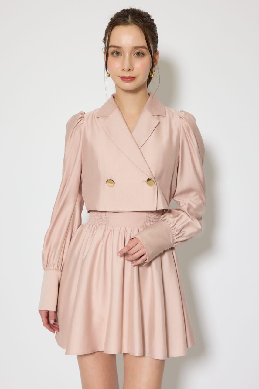 rienda「テーラードデザインミニワンピース」|ワンピース|L/PNK1