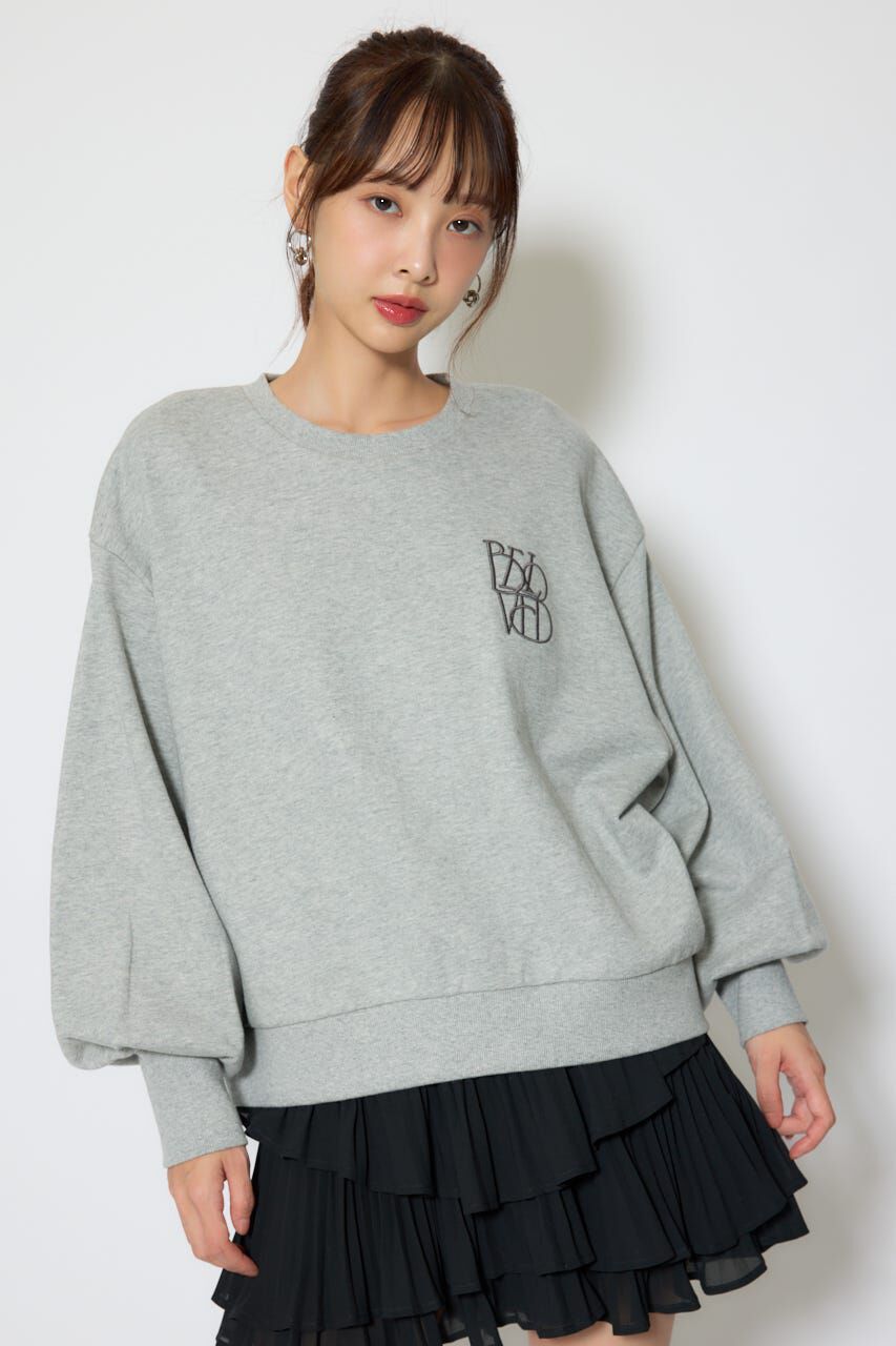 rienda「バックレースアップスウェットトップス」|Tシャツ・カットソー|