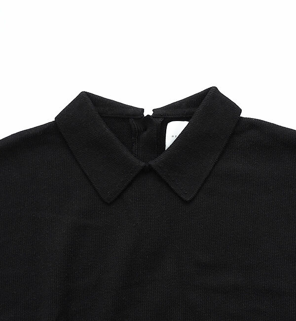 休日と詩「休日のやさしい襟のニット」|ニット・セーター|