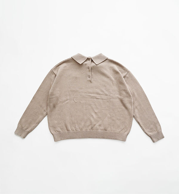 休日と詩「休日のやさしい襟のニット」|ニット・セーター|