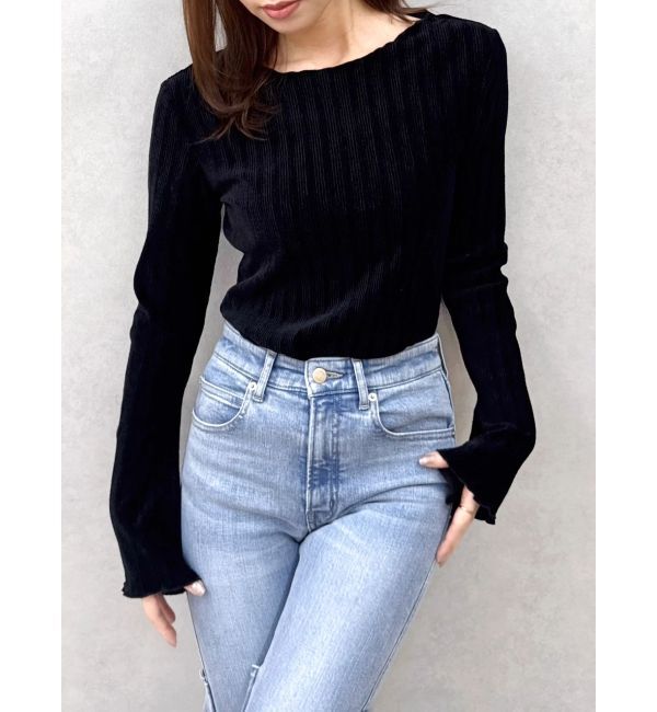 dazzlin「シアーカットソー」|Tシャツ・カットソー|ブラック