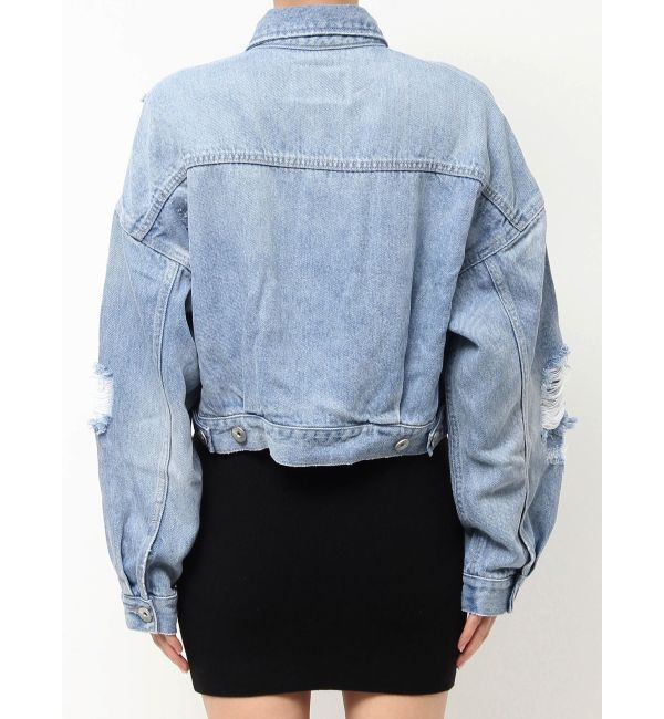 GYDA「ダメージSOFTデニムGジャン」|ブルゾン・スタジャン|