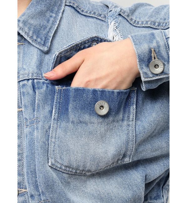 GYDA「ダメージSOFTデニムGジャン」|ブルゾン・スタジャン|