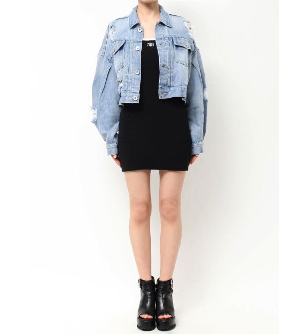 GYDA「ダメージSOFTデニムGジャン」|ブルゾン・スタジャン|